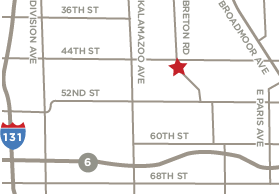 Map of 44th & Breton, Grand Rapids, MI